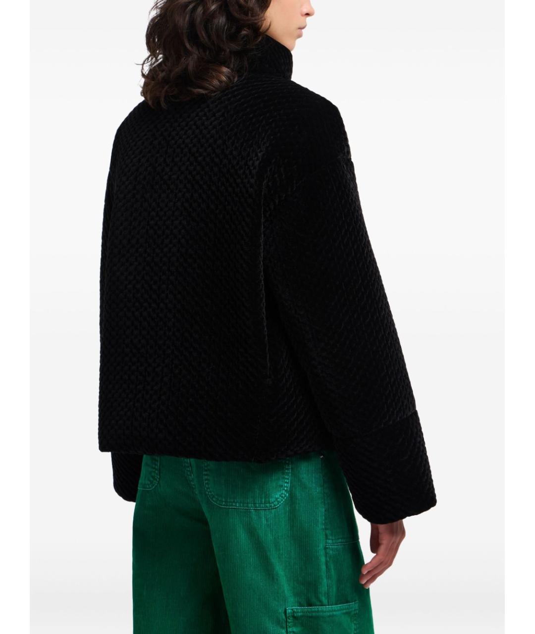 EMPORIO ARMANI Черная полиэстеровая куртка, фото 3