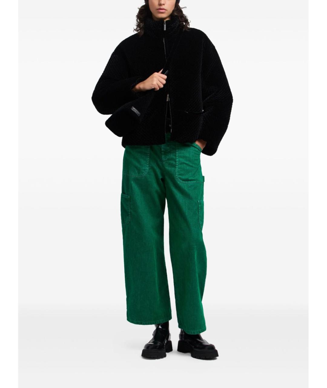 EMPORIO ARMANI Черная полиэстеровая куртка, фото 5