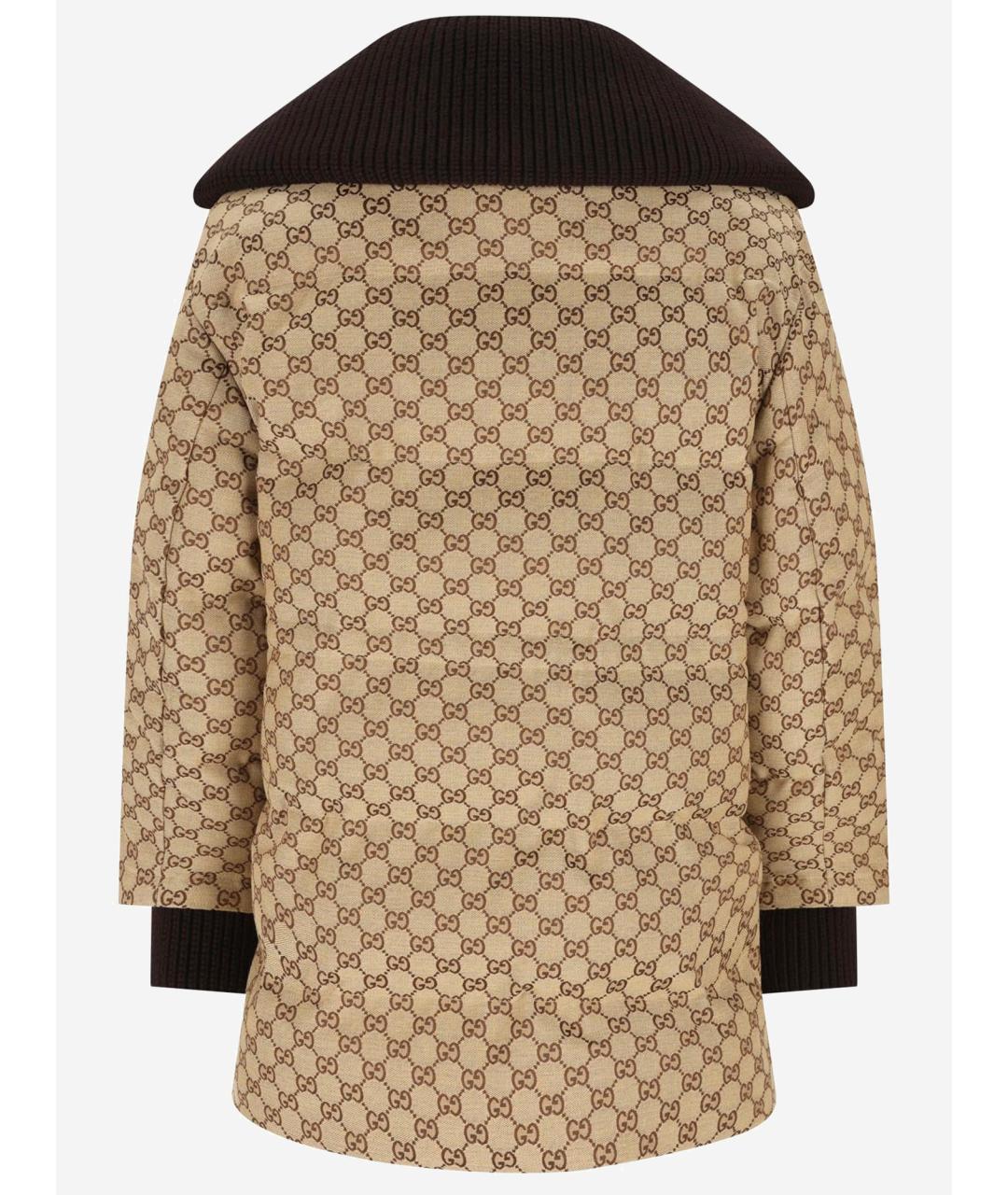 GUCCI Бежевый хлопковый пуховик, фото 2