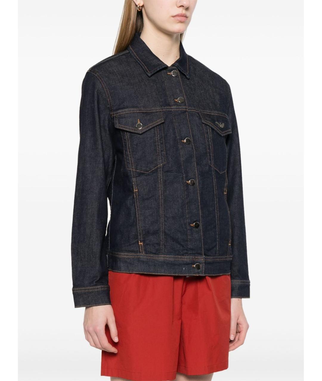 EMPORIO ARMANI Синяя деним куртка, фото 4