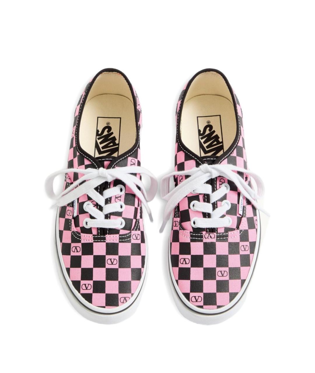 VALENTINO Розовые текстильные кеды, фото 5