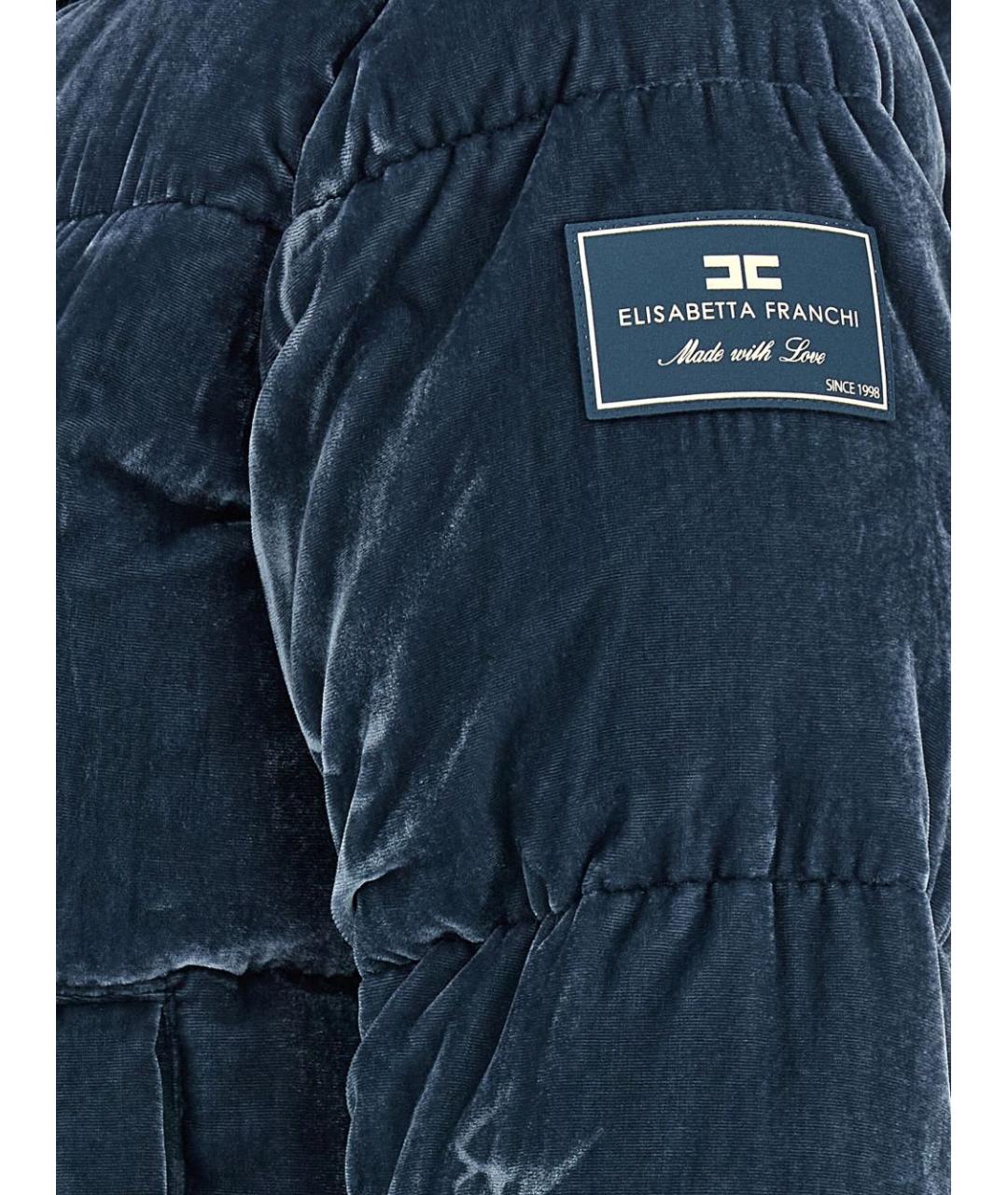 ELISABETTA FRANCHI Синяя куртка, фото 5