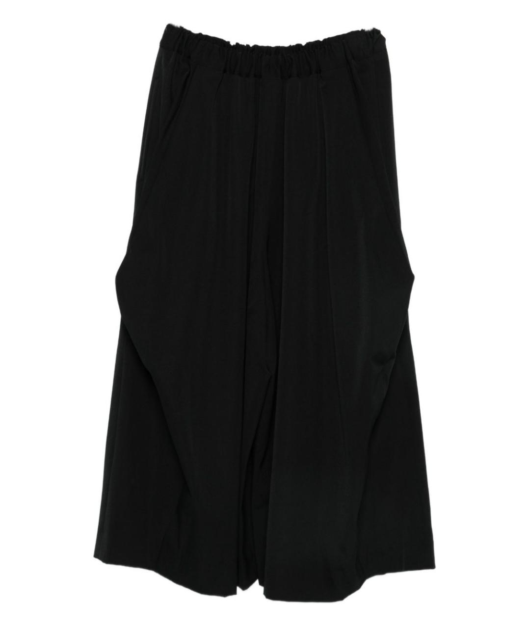 COMME DES GARÇONS Черные синтетические прямые брюки, фото 2