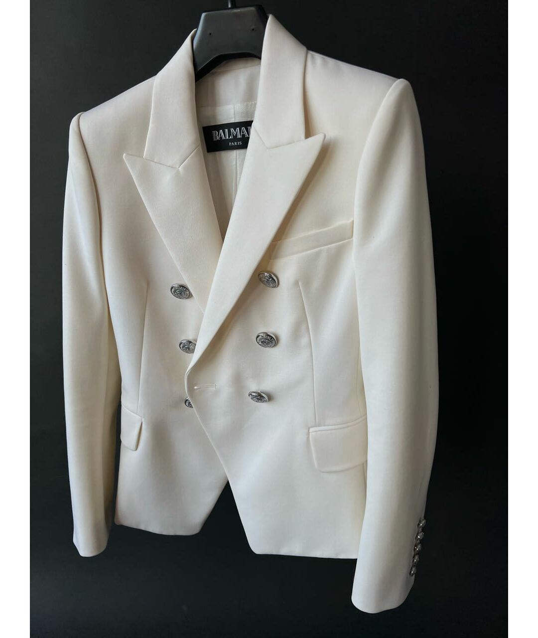 BALMAIN Белый шерстяной жакет/пиджак, фото 6