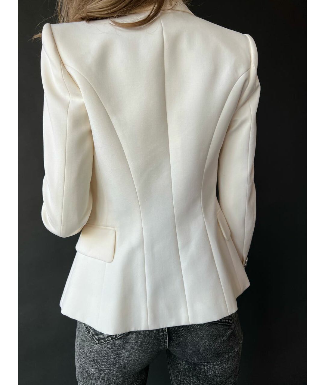 BALMAIN Белый шерстяной жакет/пиджак, фото 2