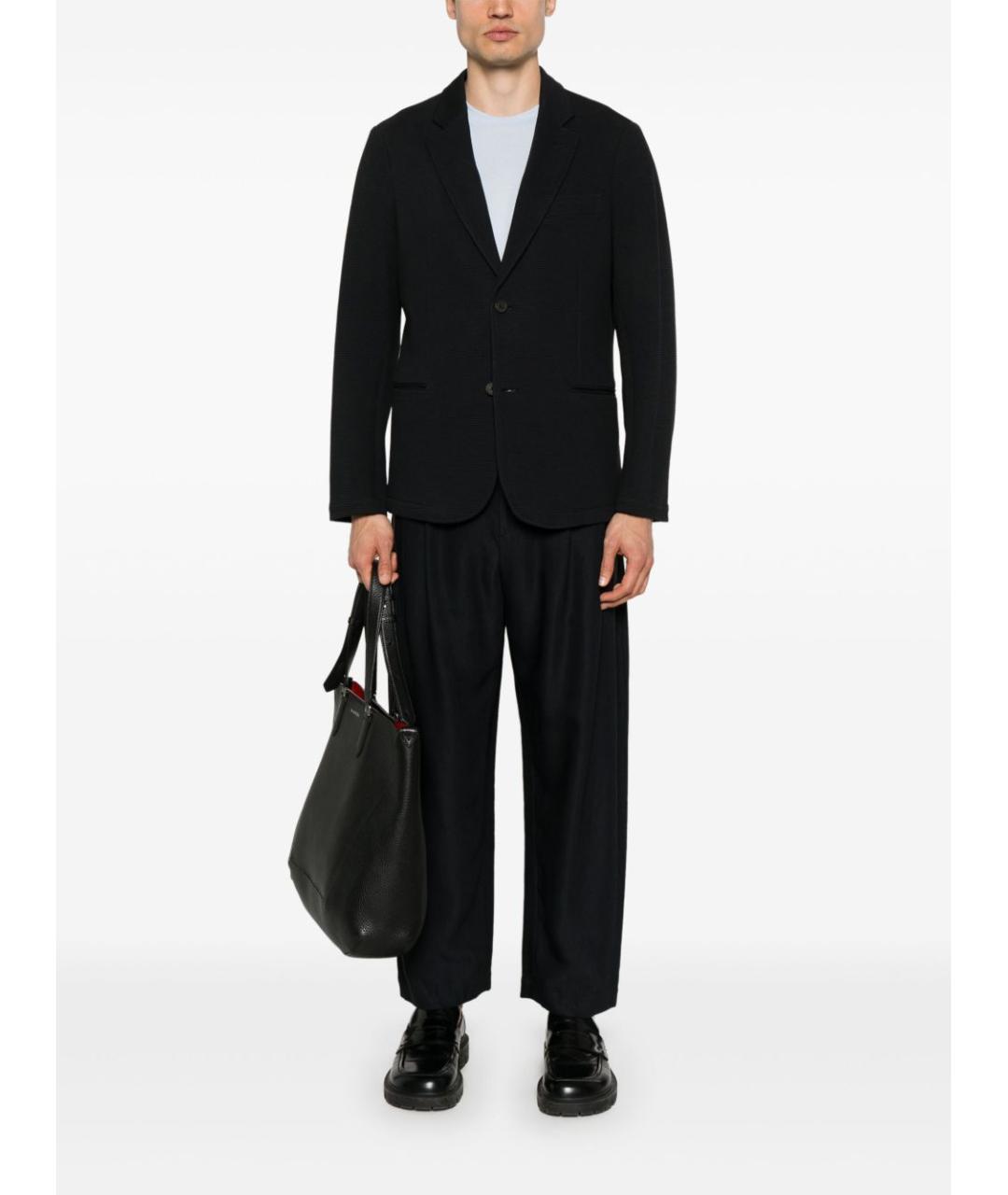 EMPORIO ARMANI Синий хлопковый пиджак, фото 4
