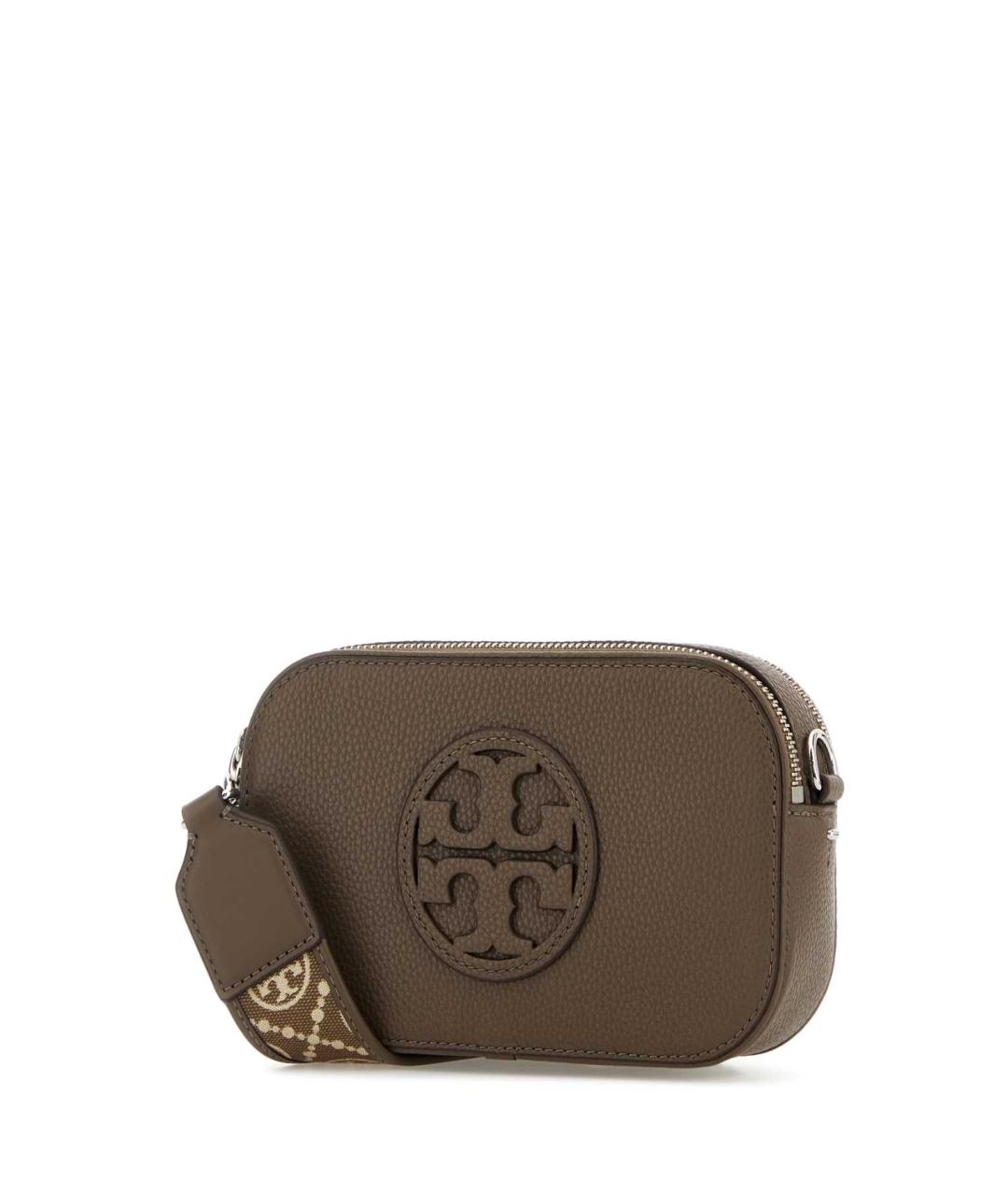 TORY BURCH Коричневая кожаная сумка через плечо, фото 2