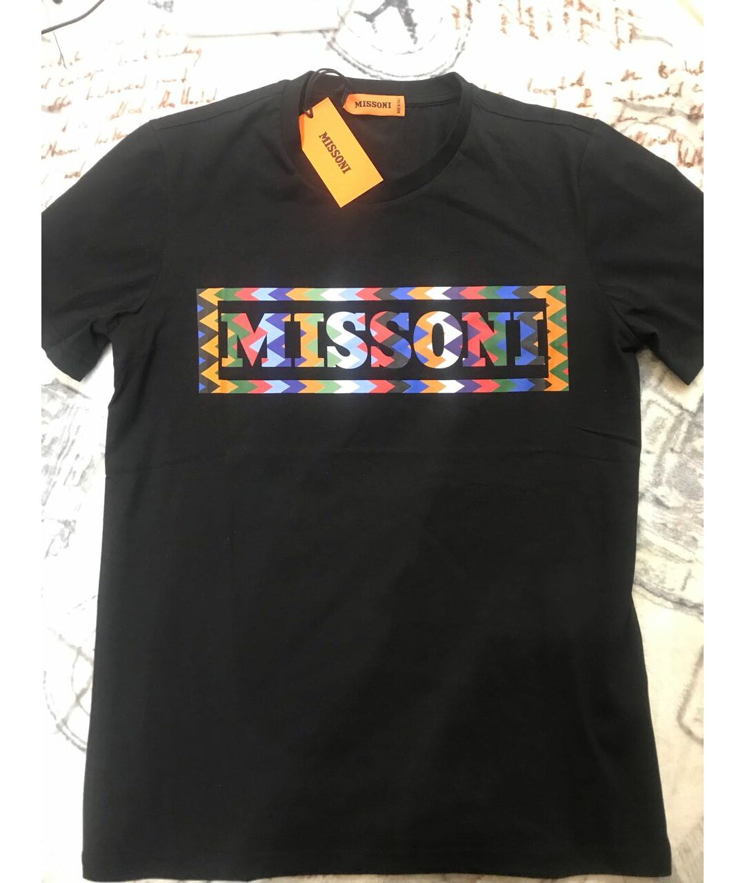 MISSONI Черная хлопковая футболка, фото 6