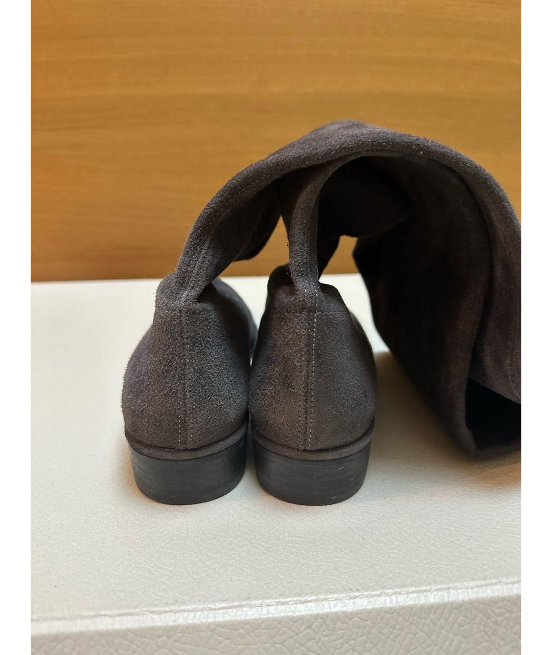 STUART WEITZMAN Серые замшевые ботфорты, фото 4