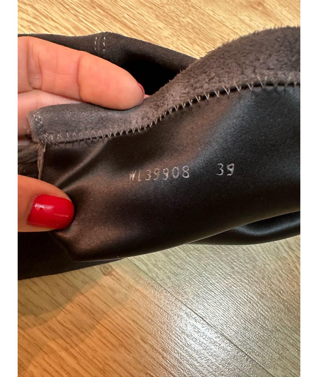 STUART WEITZMAN Серые замшевые ботфорты, фото 5