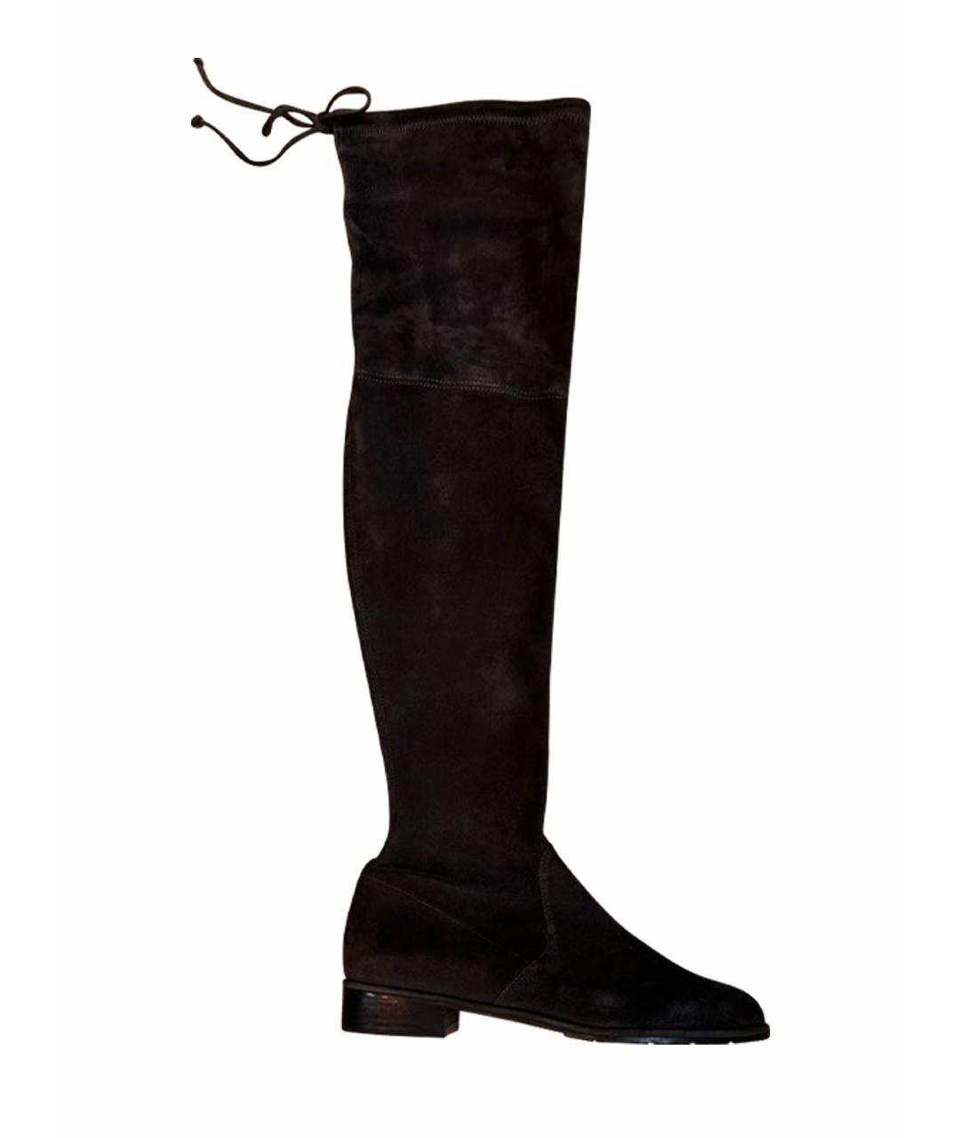 STUART WEITZMAN Серые замшевые ботфорты, фото 1
