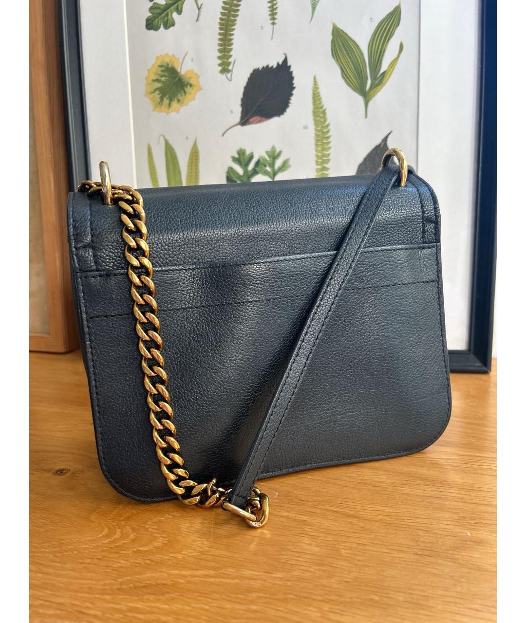 LOUIS VUITTON Черная кожаная сумка через плечо, фото 3