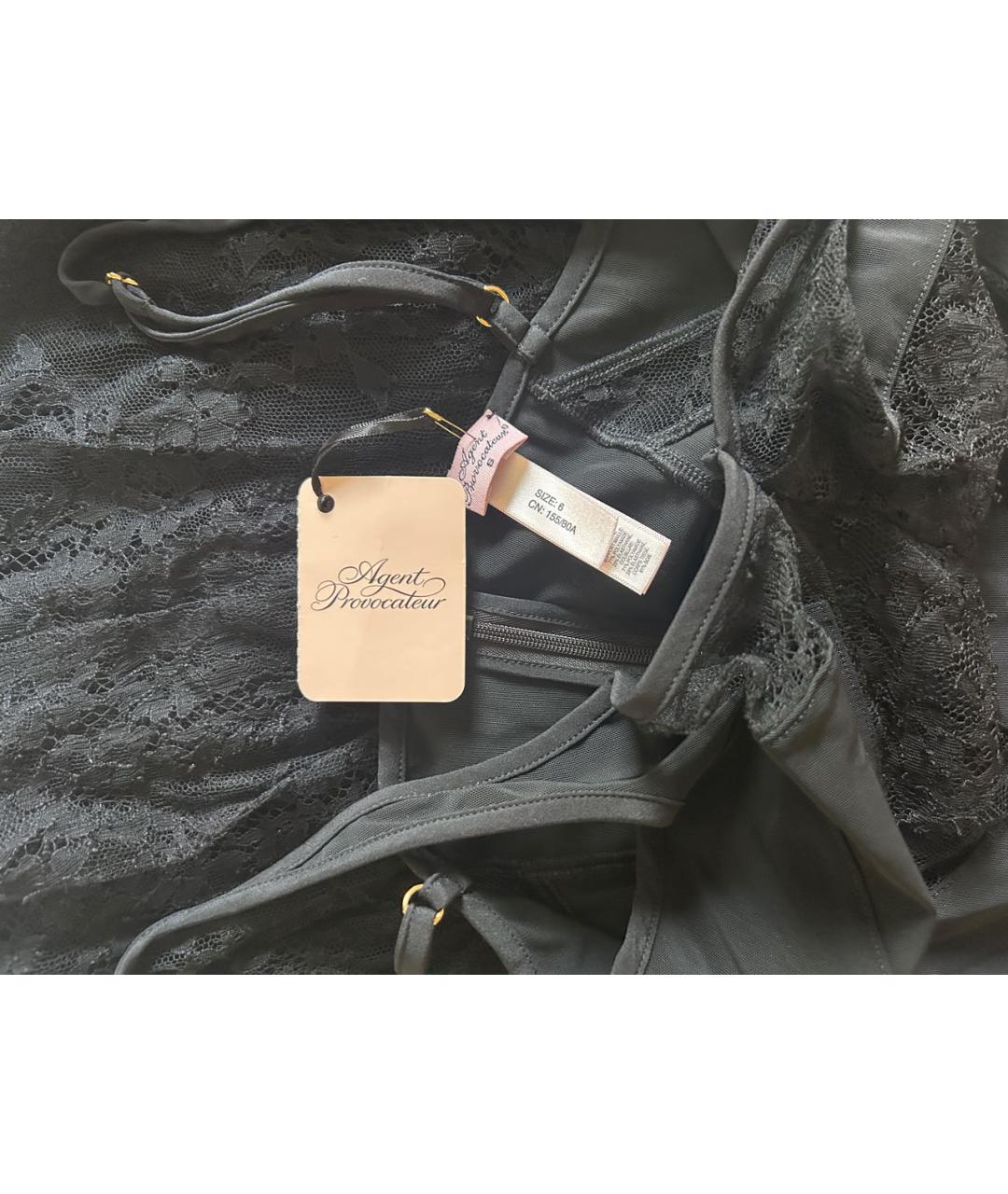 AGENT PROVOCATEUR Черное кружевное вечернее платье, фото 3