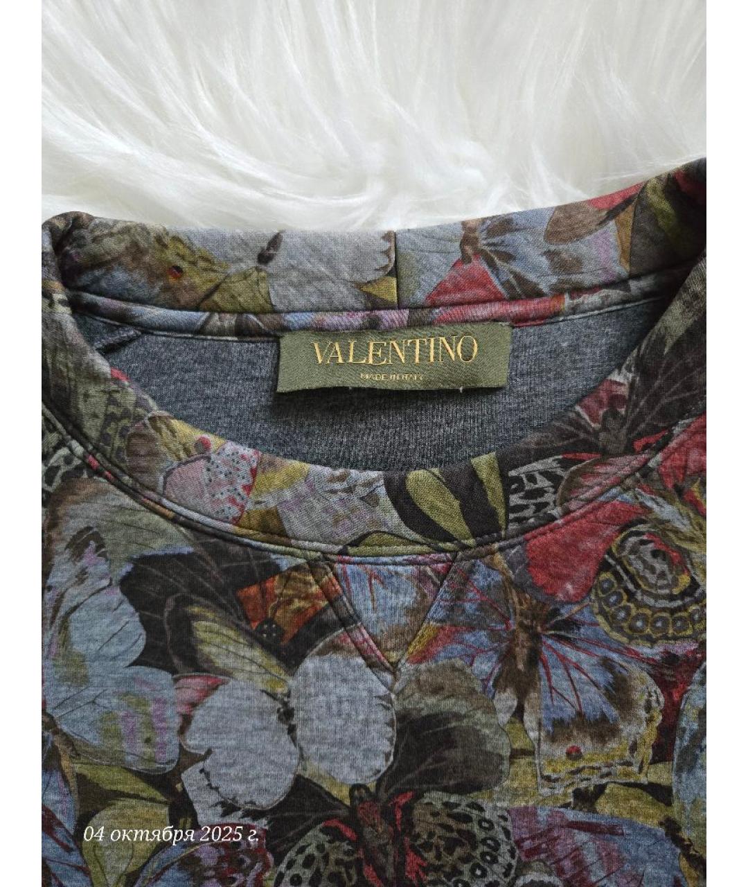 VALENTINO Зеленый хлопковый джемпер / свитер, фото 3