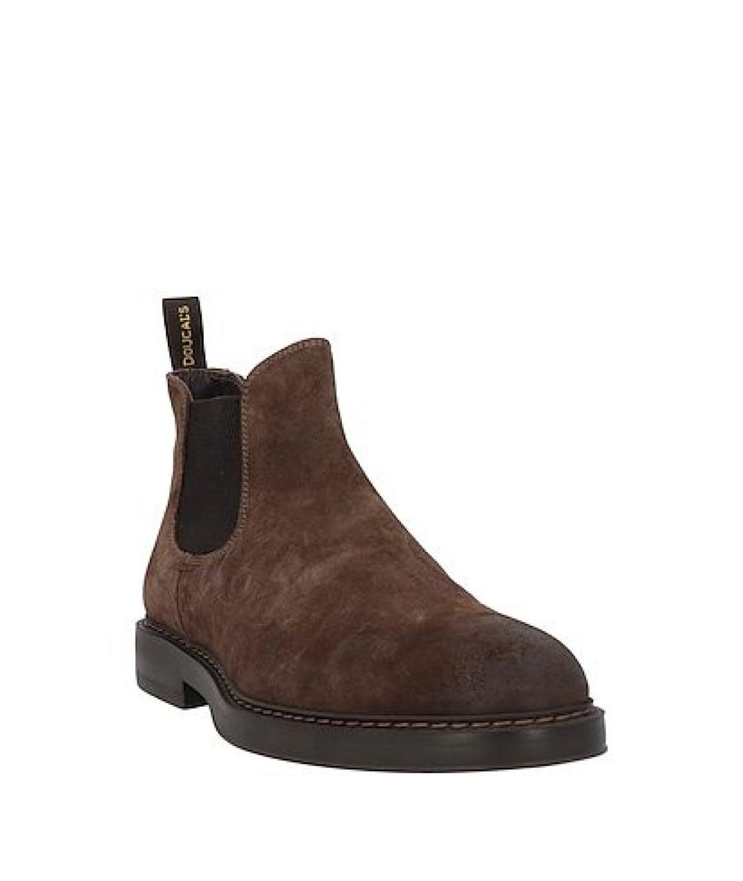 DOUCAL'S Коричневые замшевые высокие ботинки, фото 2