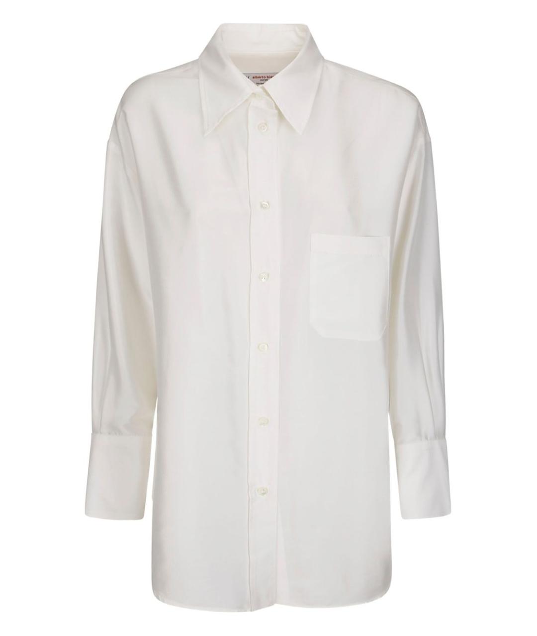 ALBERTO BIANI Белая шелковая рубашка, фото 1
