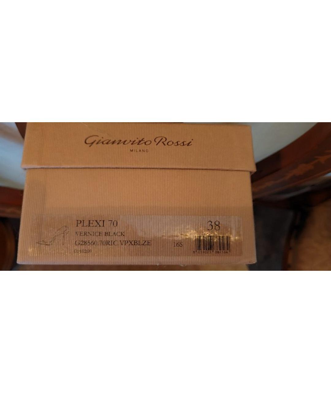 GIANVITO ROSSI Черные туфли из лакированной кожи, фото 4