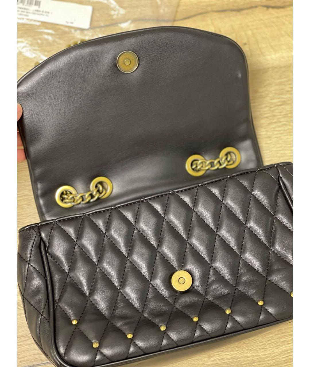 VERSACE JEANS COUTURE Черная сумка через плечо из искусственной кожи, фото 5