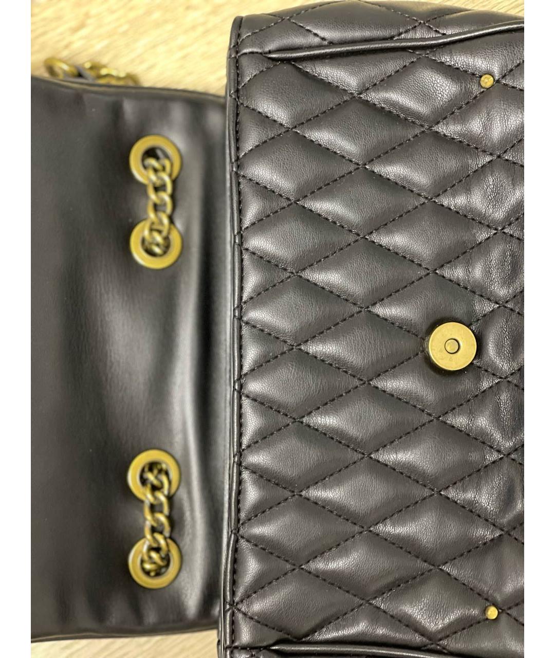 VERSACE JEANS COUTURE Черная сумка через плечо из искусственной кожи, фото 7
