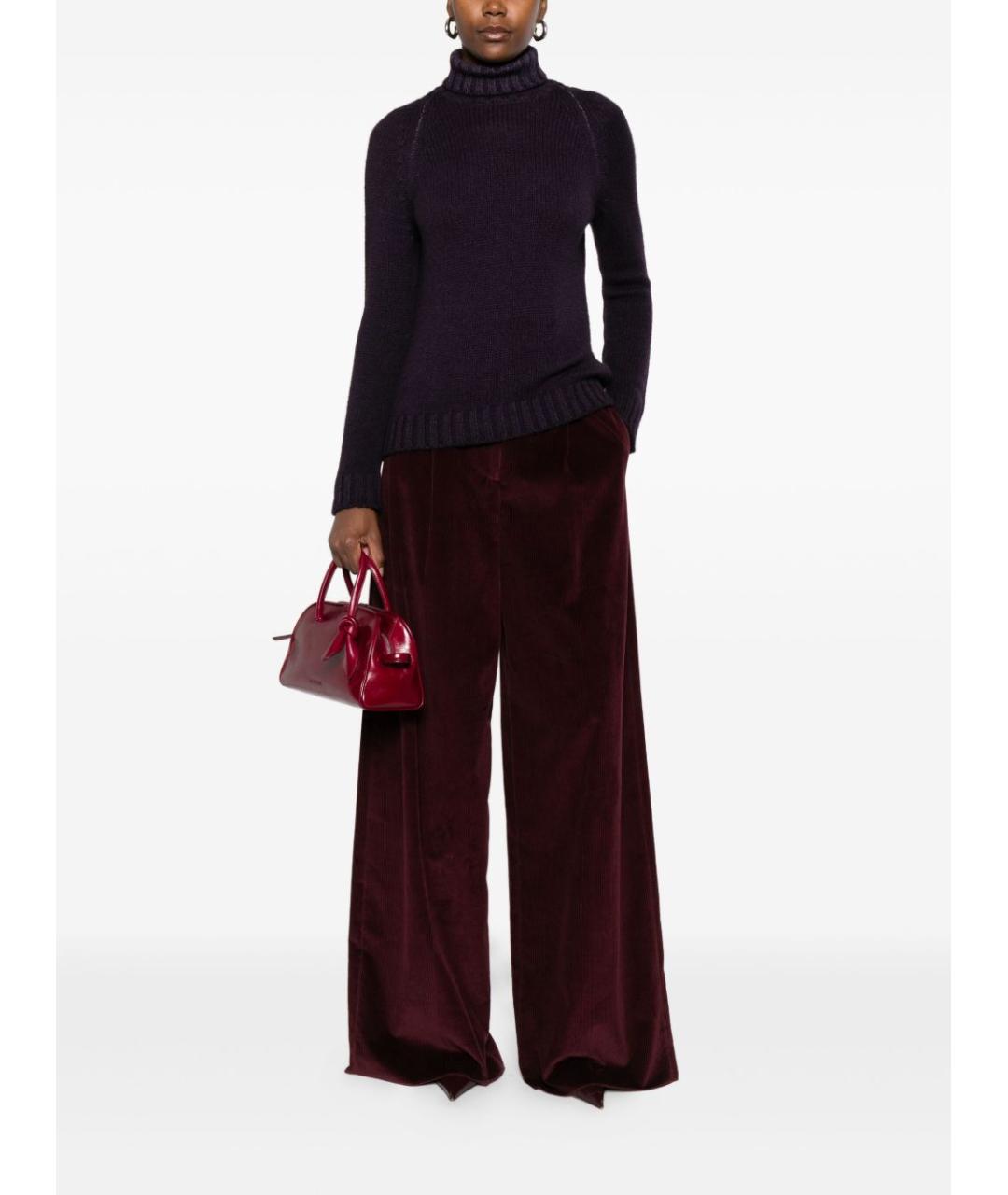 BASE Фиолетовый шерстяной джемпер / свитер, фото 3