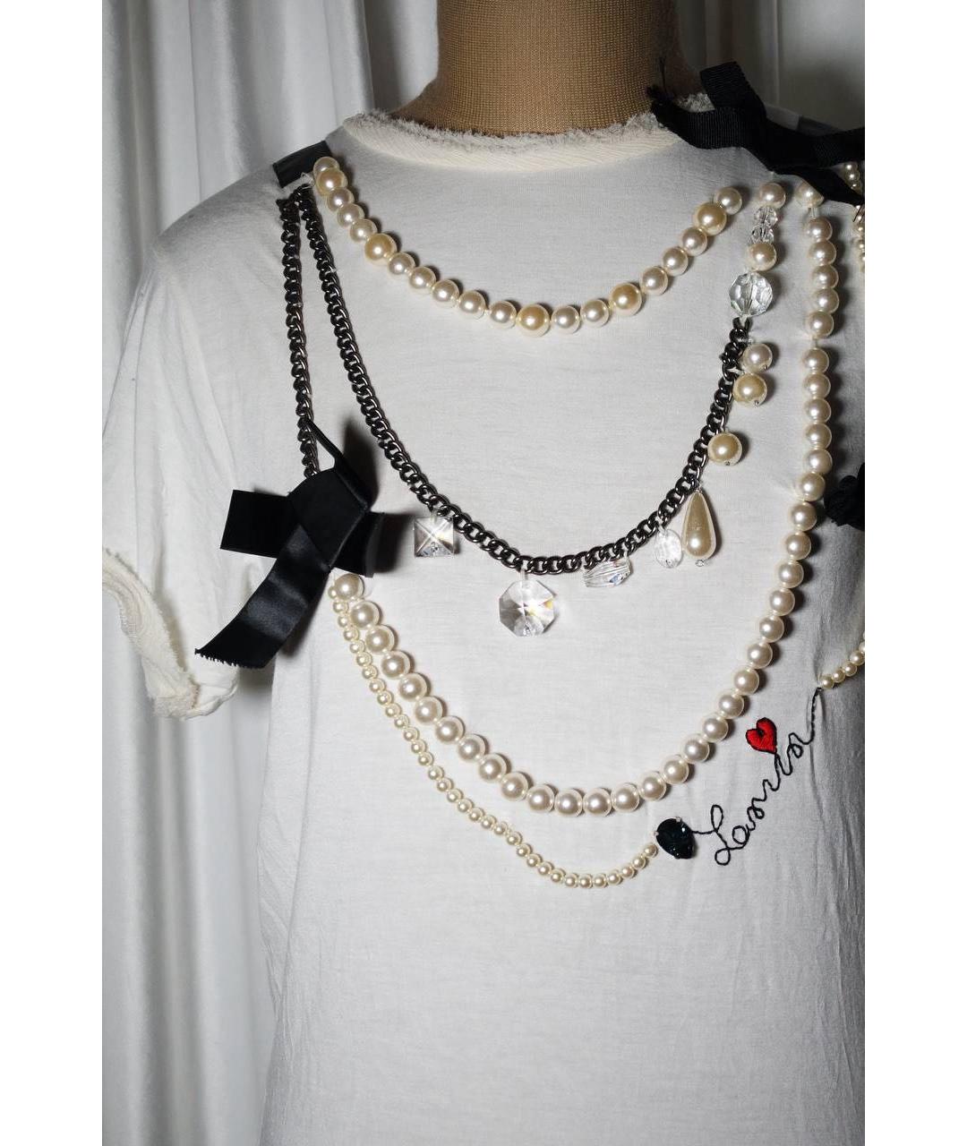LANVIN Белая вискозная футболка, фото 4