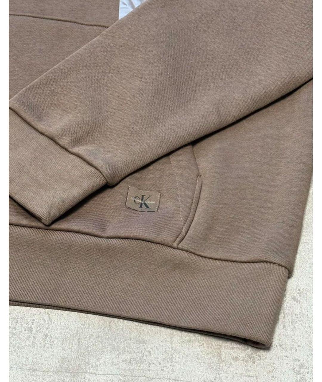 CALVIN KLEIN Коричневый хлопковый спортивный костюм, фото 4