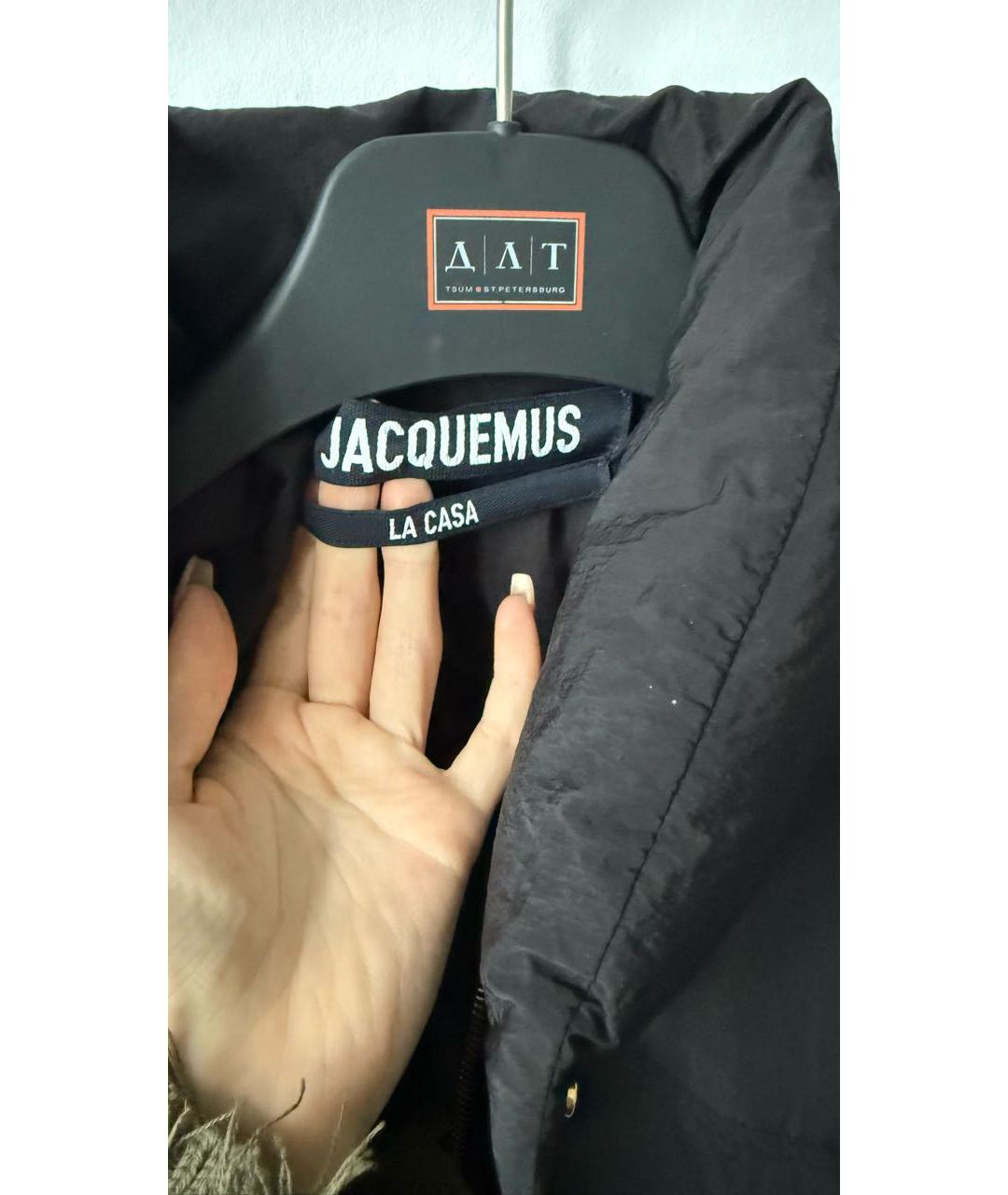 JACQUEMUS Черная полиамидовая куртка, фото 4