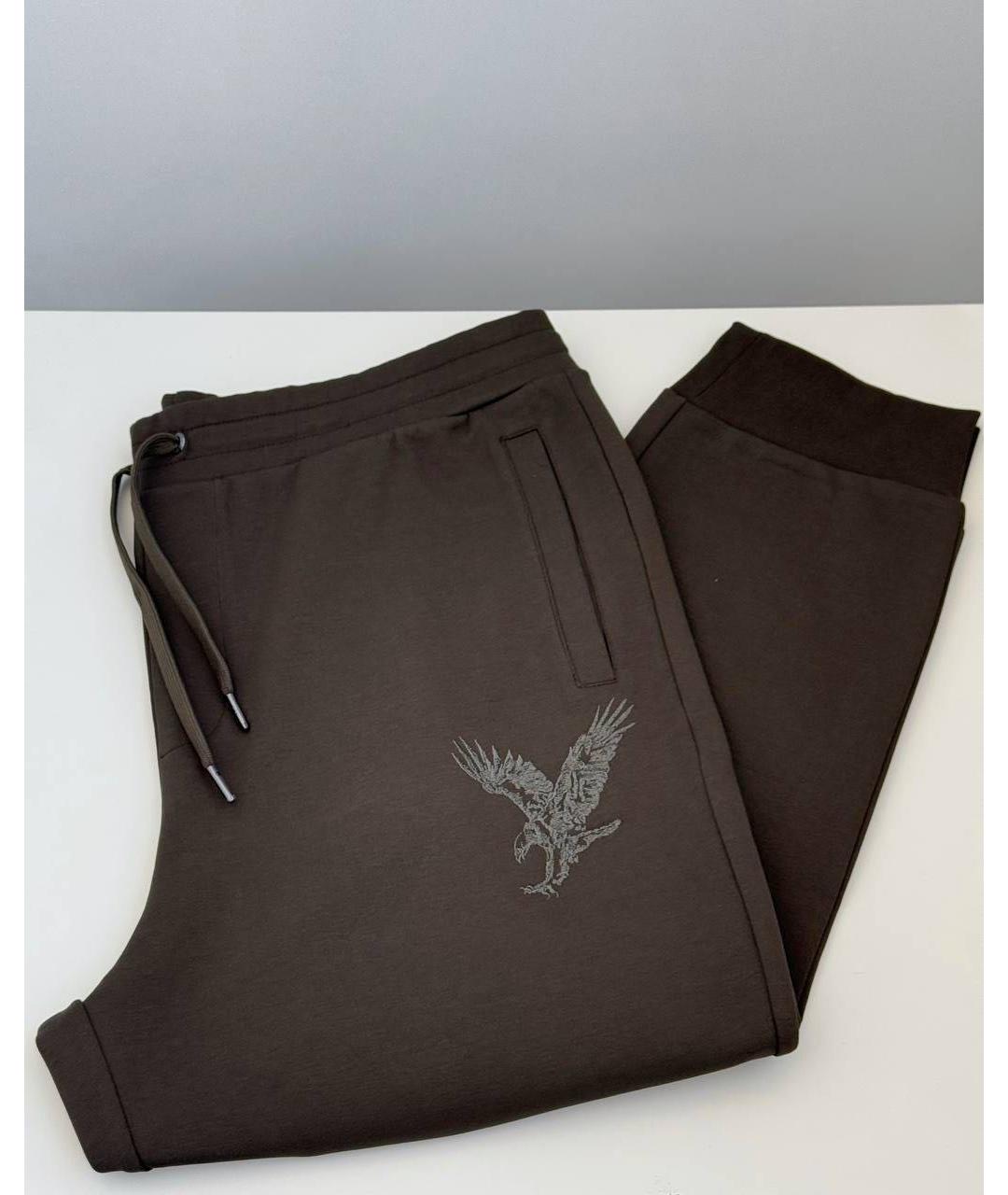 ARMANI EXCHANGE Хаки хлопковый спортивный костюм, фото 4