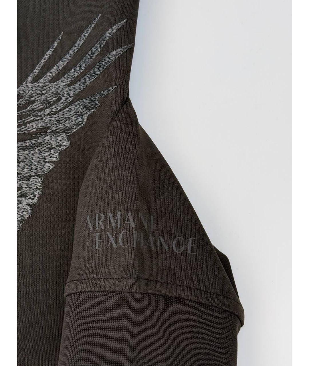ARMANI EXCHANGE Хаки хлопковый спортивный костюм, фото 8