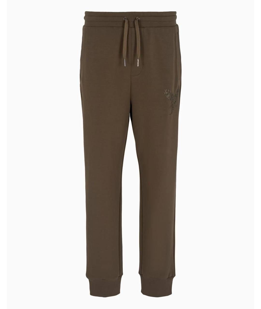 ARMANI EXCHANGE Хаки хлопковый спортивный костюм, фото 2