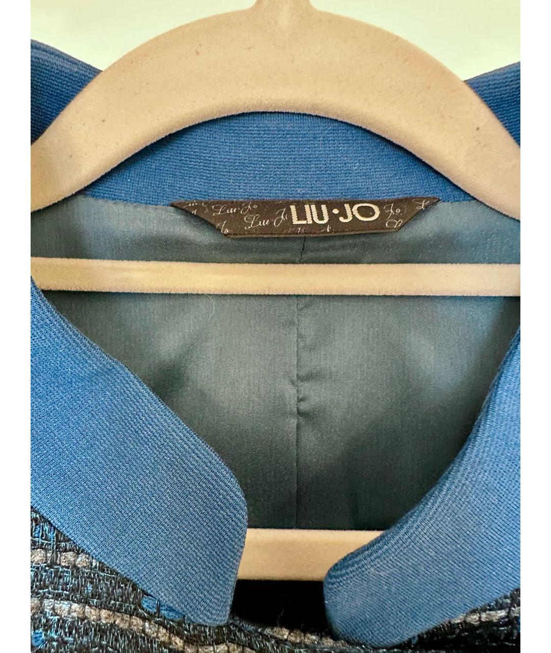 LIU JO Синее вискозное пальто, фото 3