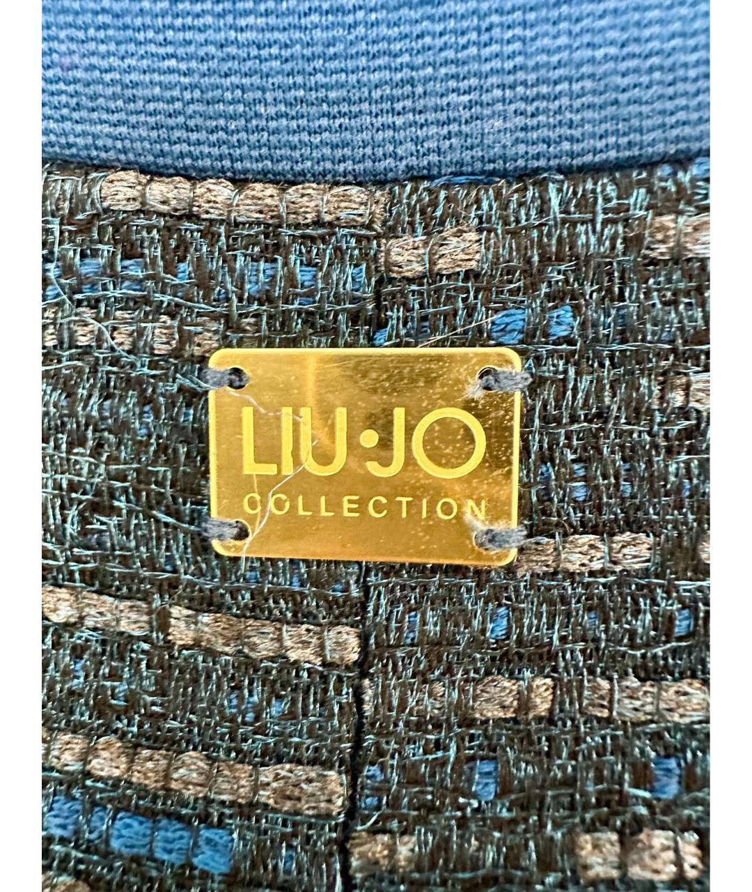 LIU JO Синее вискозное пальто, фото 4