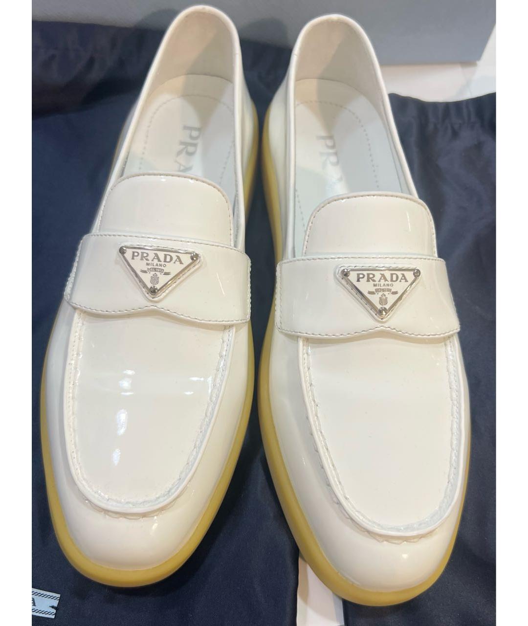 PRADA Белые лоферы, фото 3