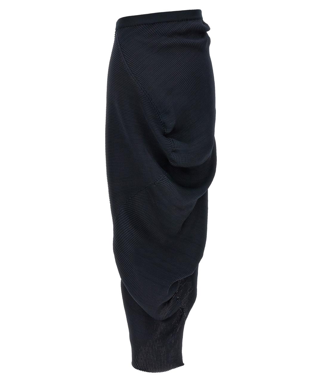 ISSEY MIYAKE Синяя полиэстеровая юбка макси, фото 2