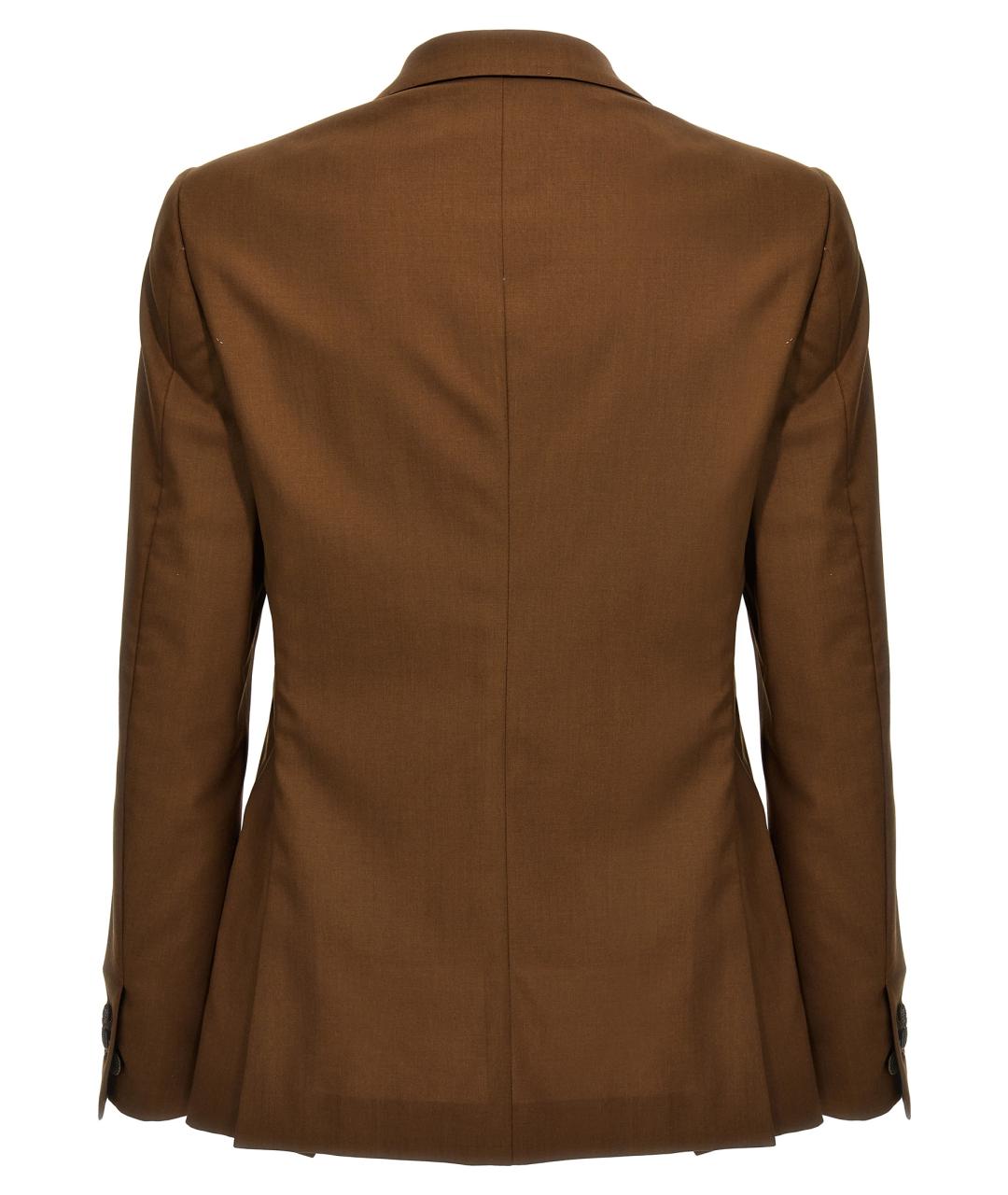 MAURIZIO MIRI Коричневый шерстяной пиджак, фото 2