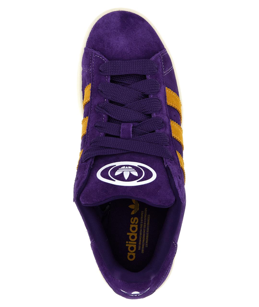 ADIDAS Фиолетовые замшевые низкие кроссовки / кеды, фото 4