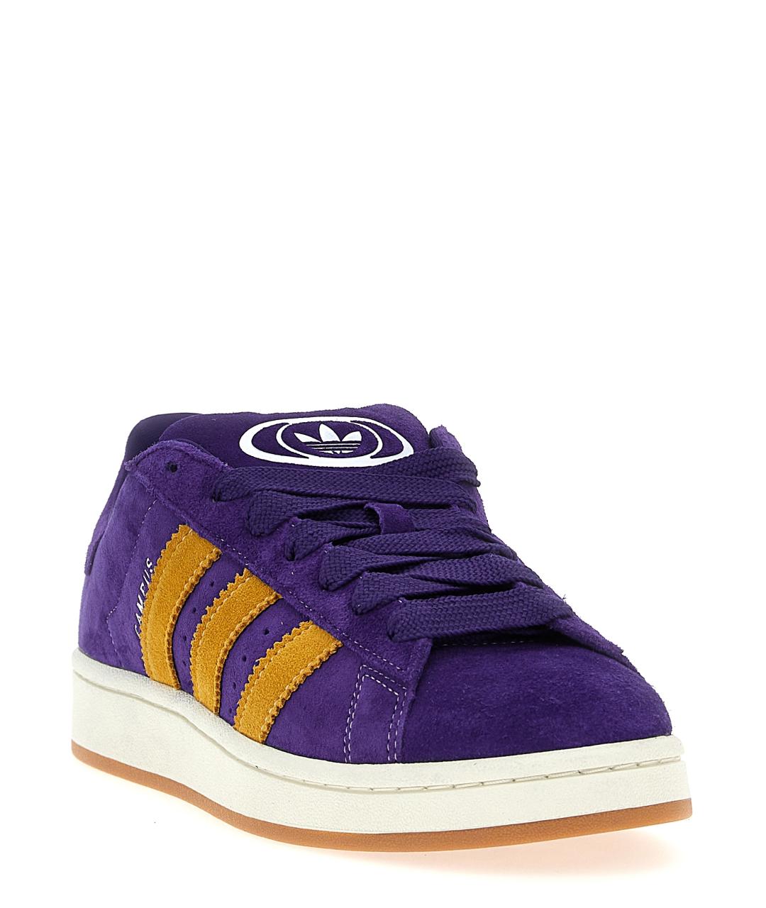 ADIDAS Фиолетовые замшевые низкие кроссовки / кеды, фото 2