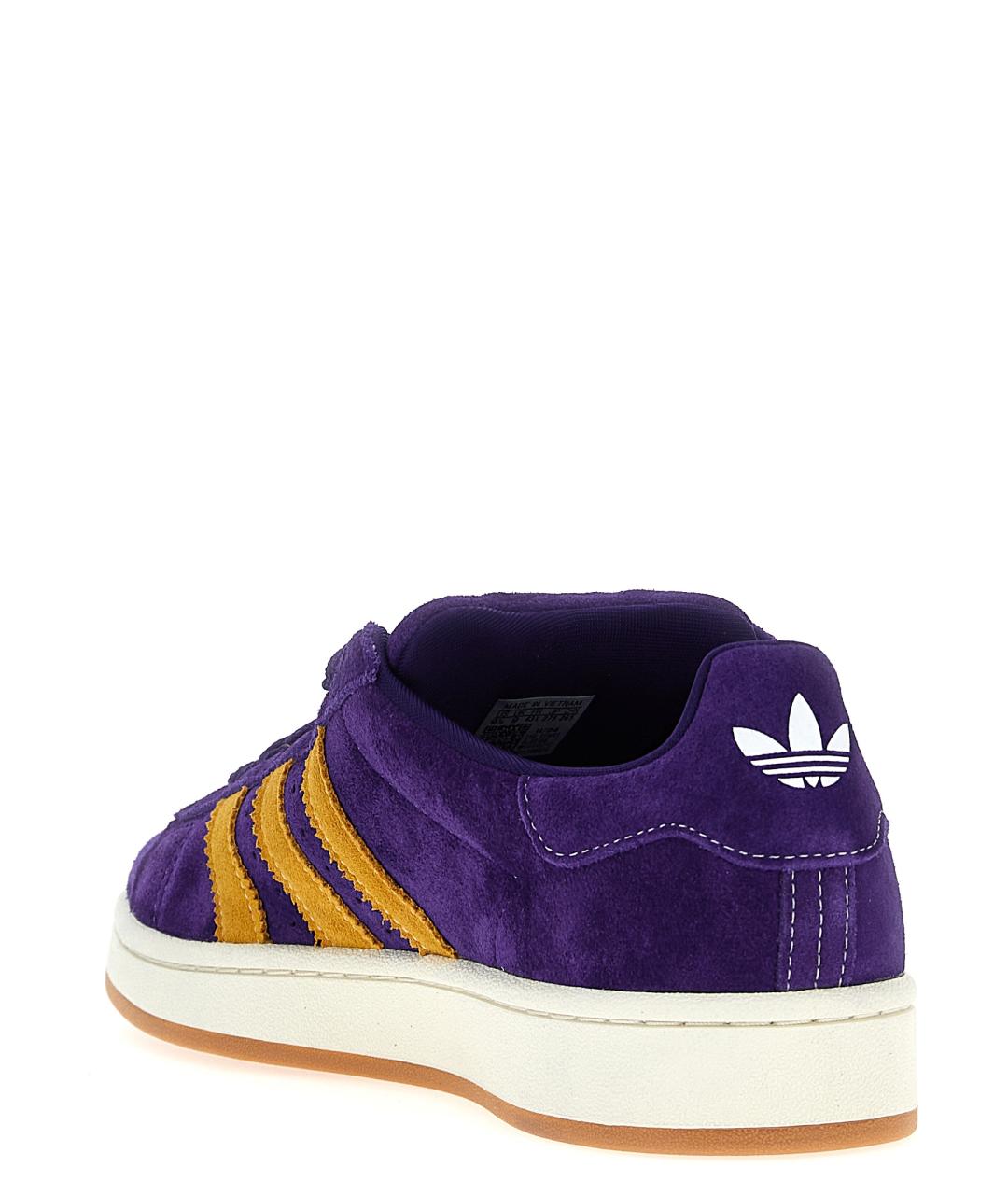 ADIDAS Фиолетовые замшевые низкие кроссовки / кеды, фото 3