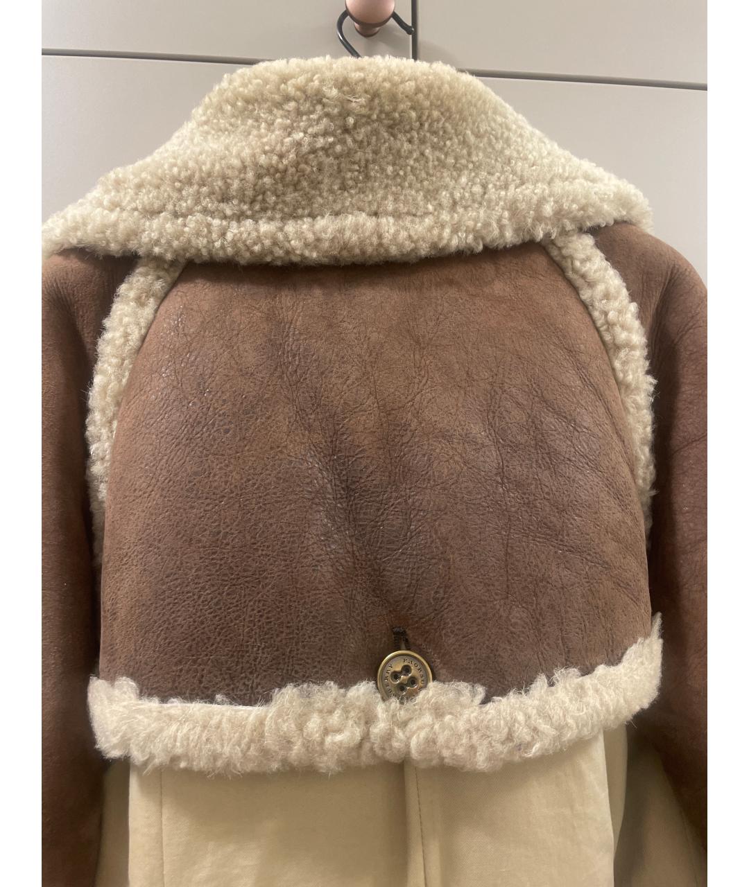 BURBERRY Бежевая замшевая дубленка, фото 3
