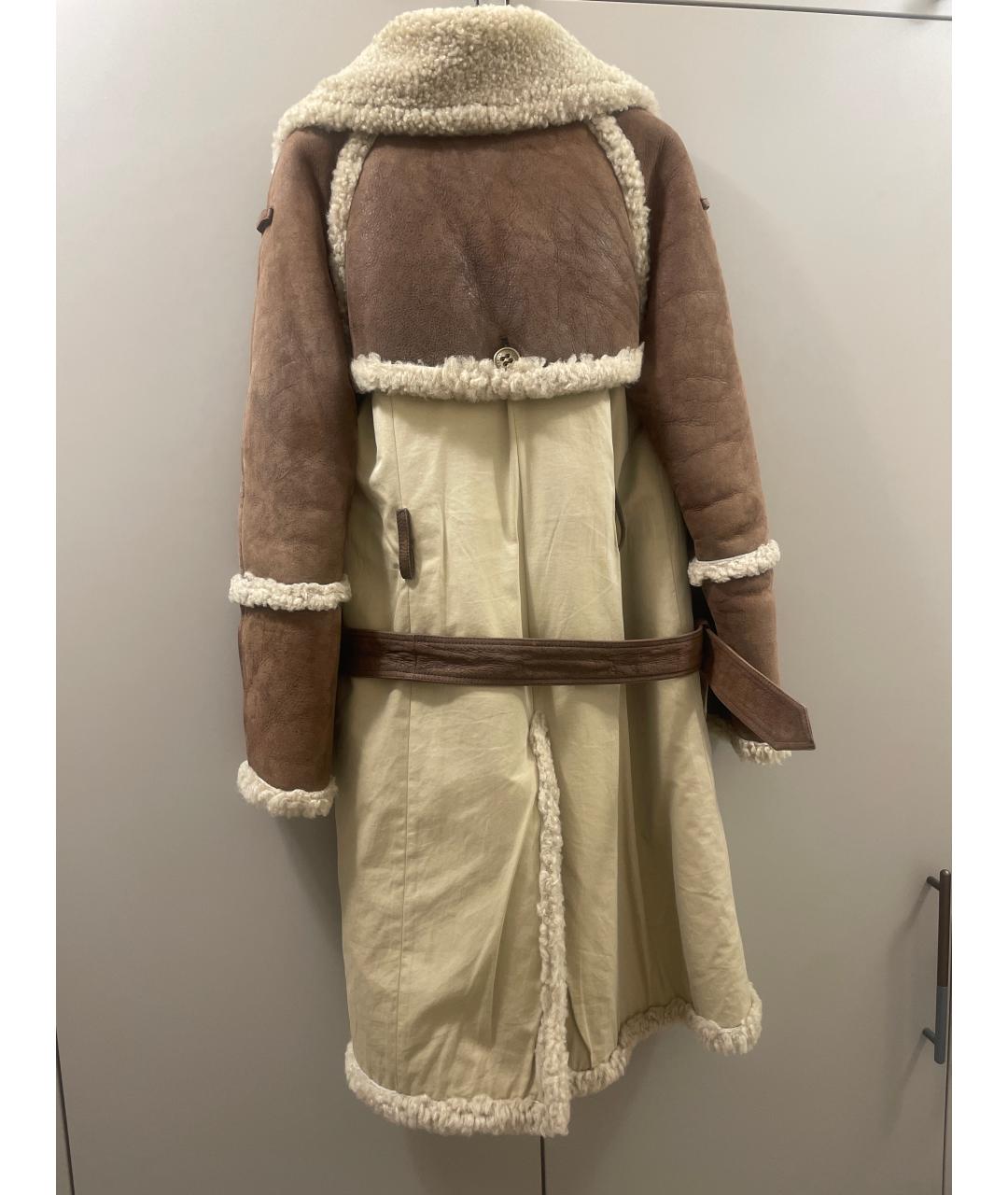 BURBERRY Бежевая замшевая дубленка, фото 2