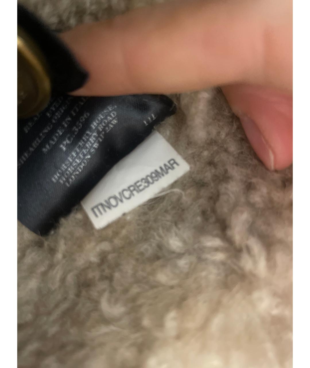 BURBERRY Бежевая замшевая дубленка, фото 6