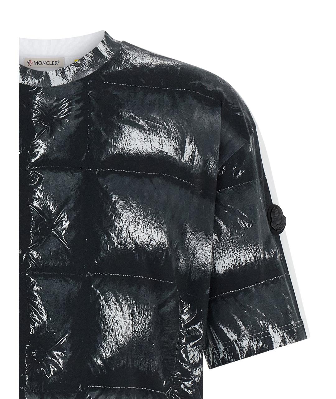 MONCLER Мульти хлопковая футболка, фото 3