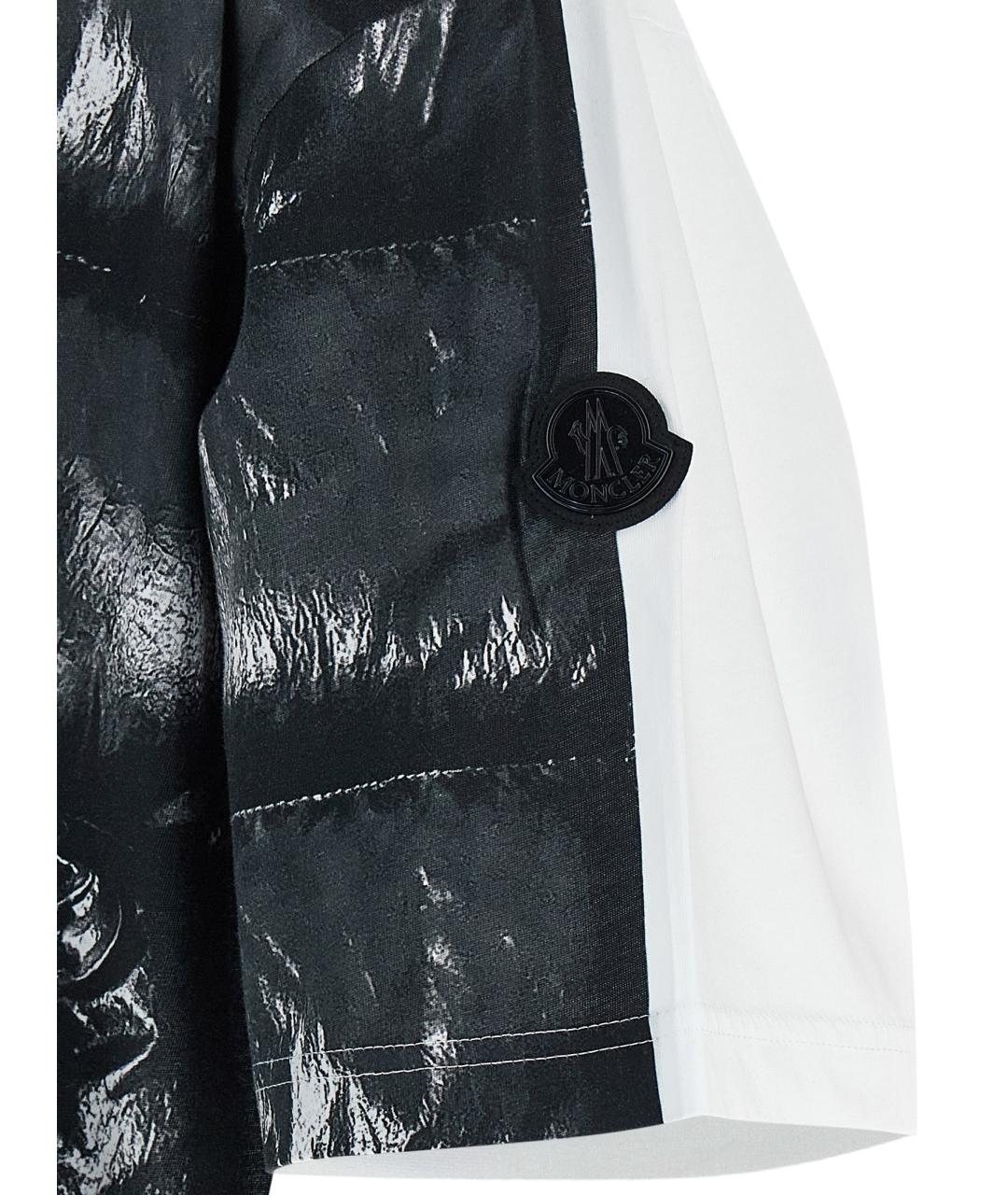 MONCLER Мульти хлопковая футболка, фото 4