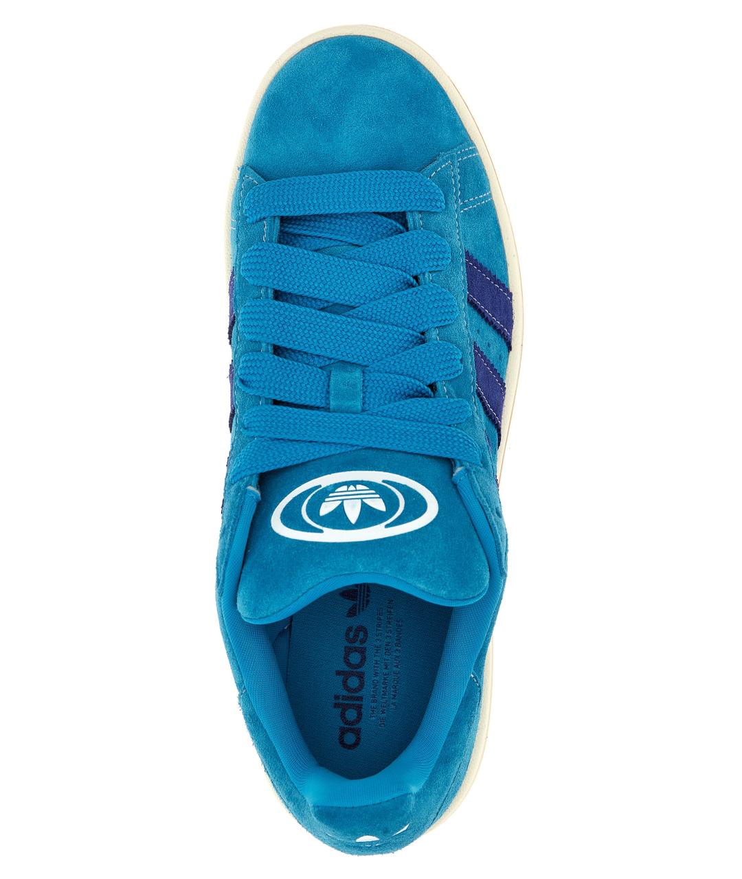 ADIDAS Голубые замшевые низкие кроссовки / кеды, фото 4