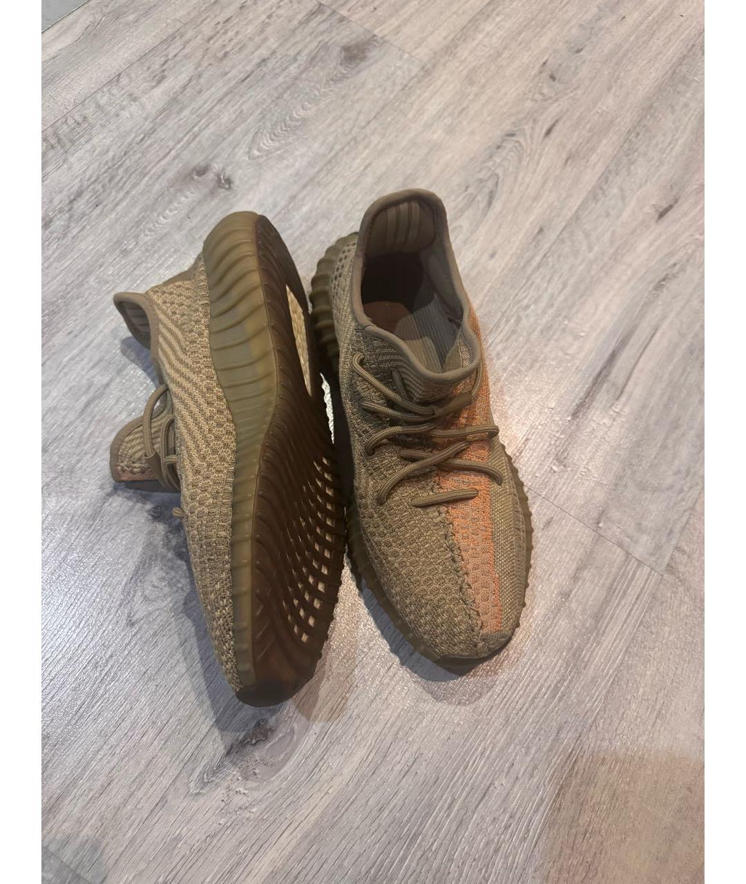 ADIDAS YEEZY Бежевые текстильные кроссовки, фото 7