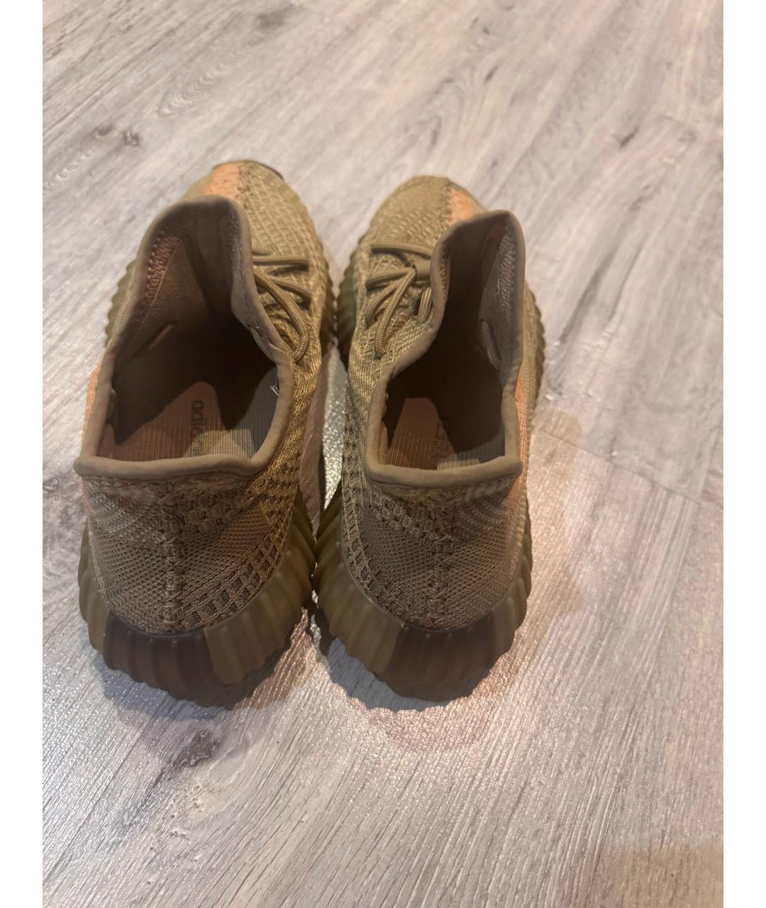 ADIDAS YEEZY Бежевые текстильные кроссовки, фото 4
