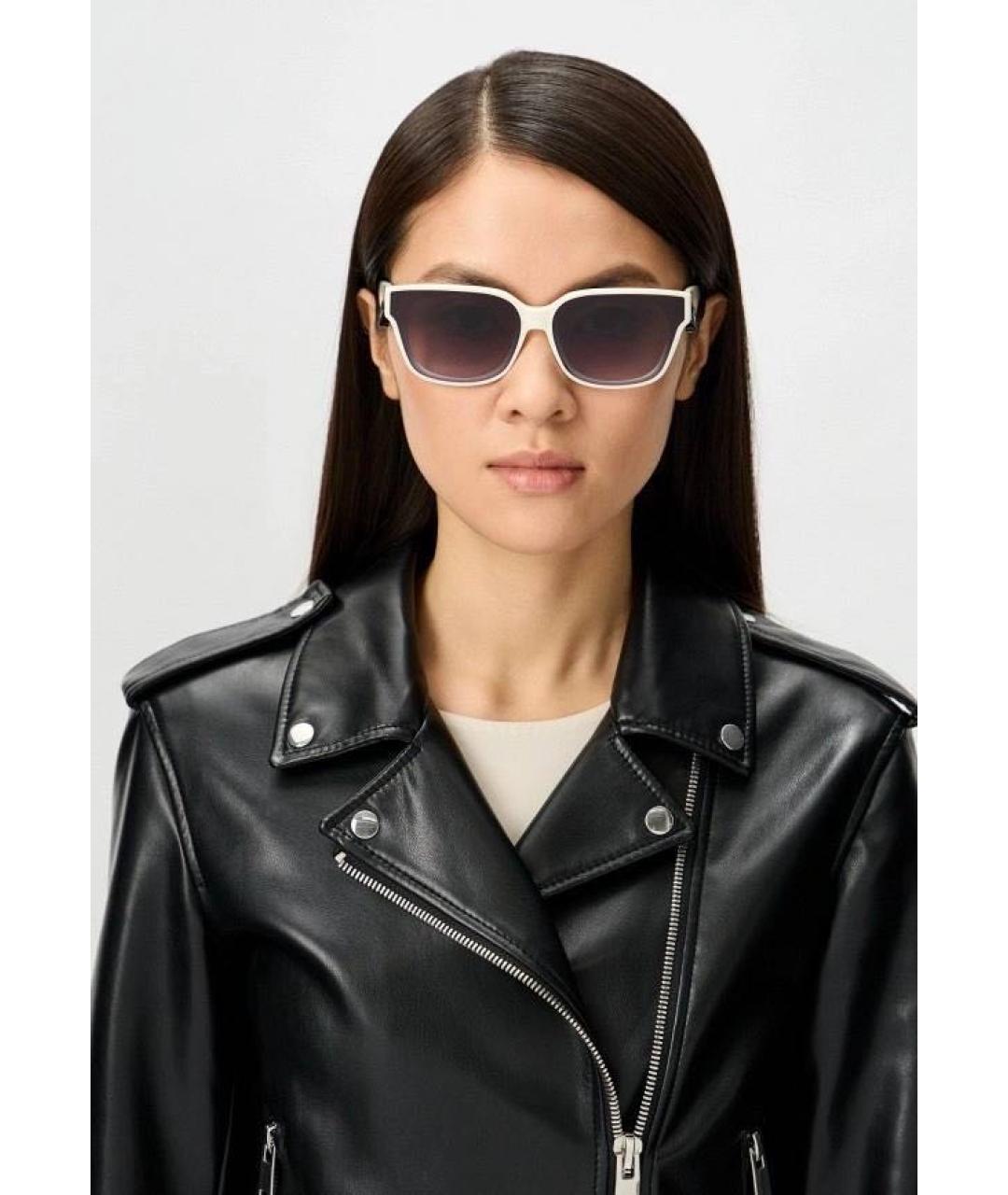 KARL LAGERFELD Белые пластиковые солнцезащитные очки, фото 4