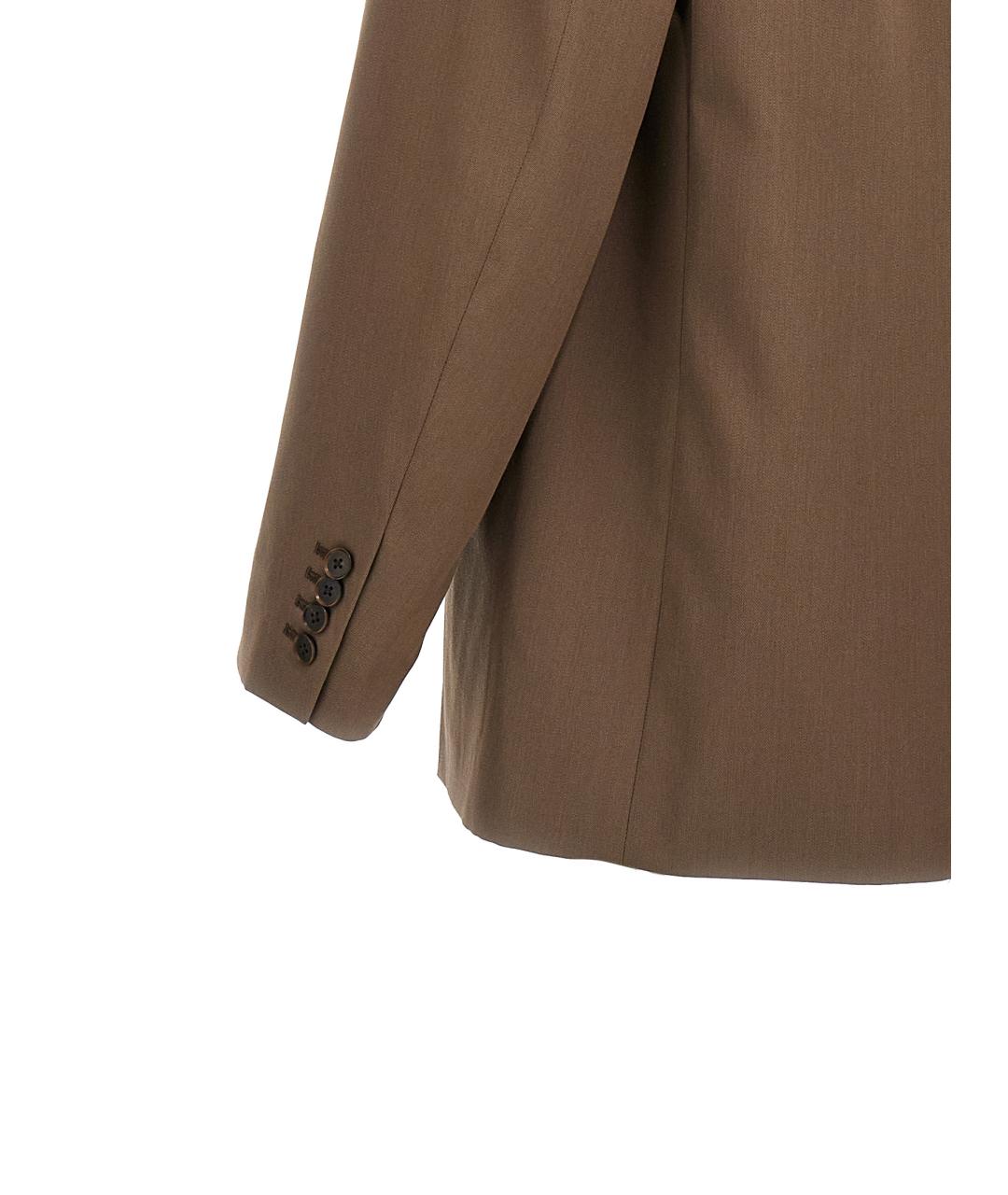 AURALEE Коричневый шерстяной пиджак, фото 4