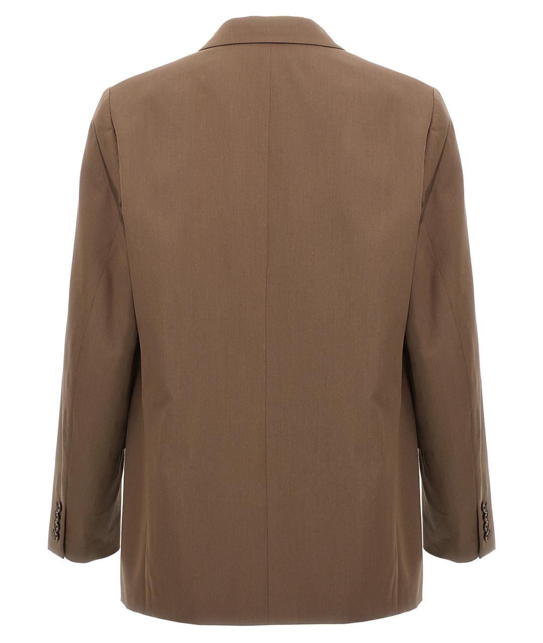 AURALEE Коричневый шерстяной пиджак, фото 2