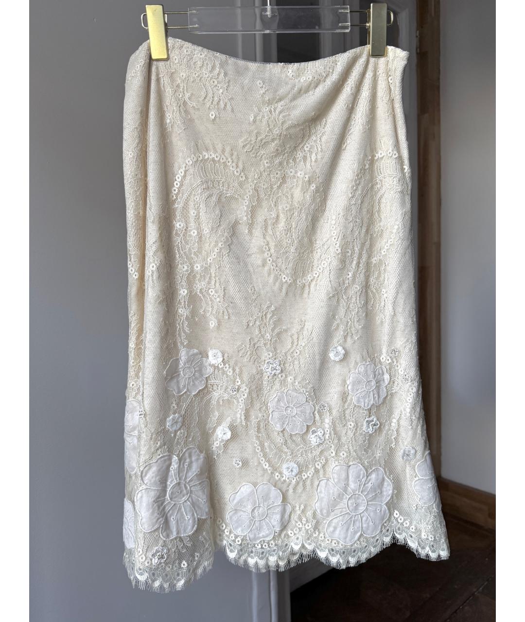 BADGLEY MISCHKA Бежевая юбка миди, фото 8